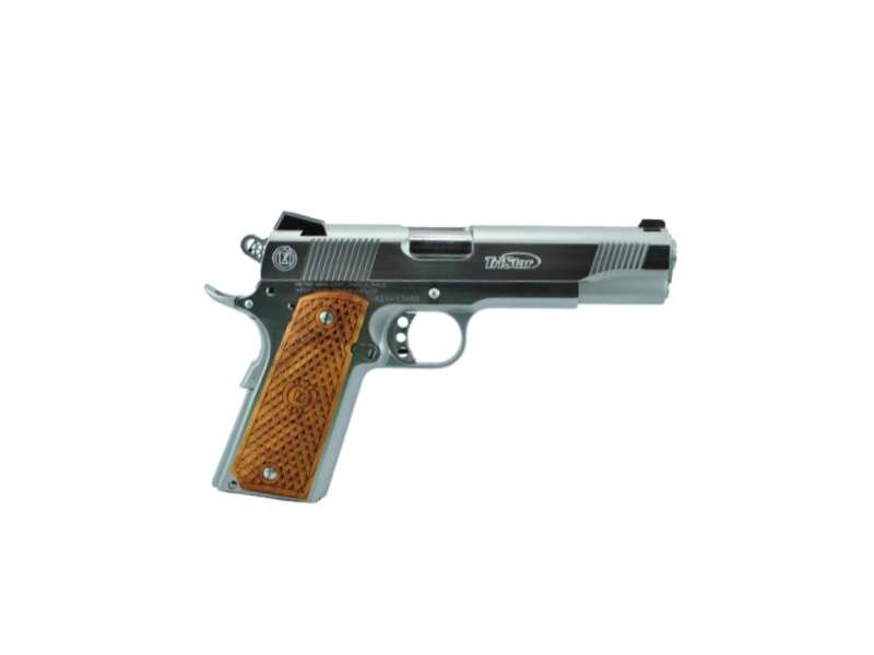 Handguns American Classic American Classic Government II 9mm GOV II 1911 9MM CHROME 8+1 • CHECKERED WOOD GRIPS